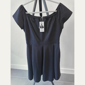 LALAGEN Women's Plus Size Vintage 1950s Party Cocktail Wedding Swing Midi Dress